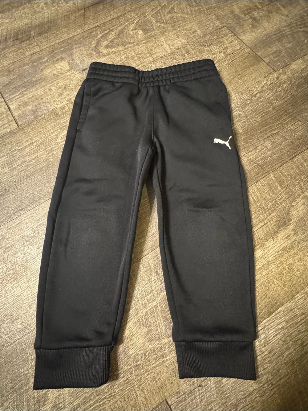 Puma Kids Black Jogger Bottoms